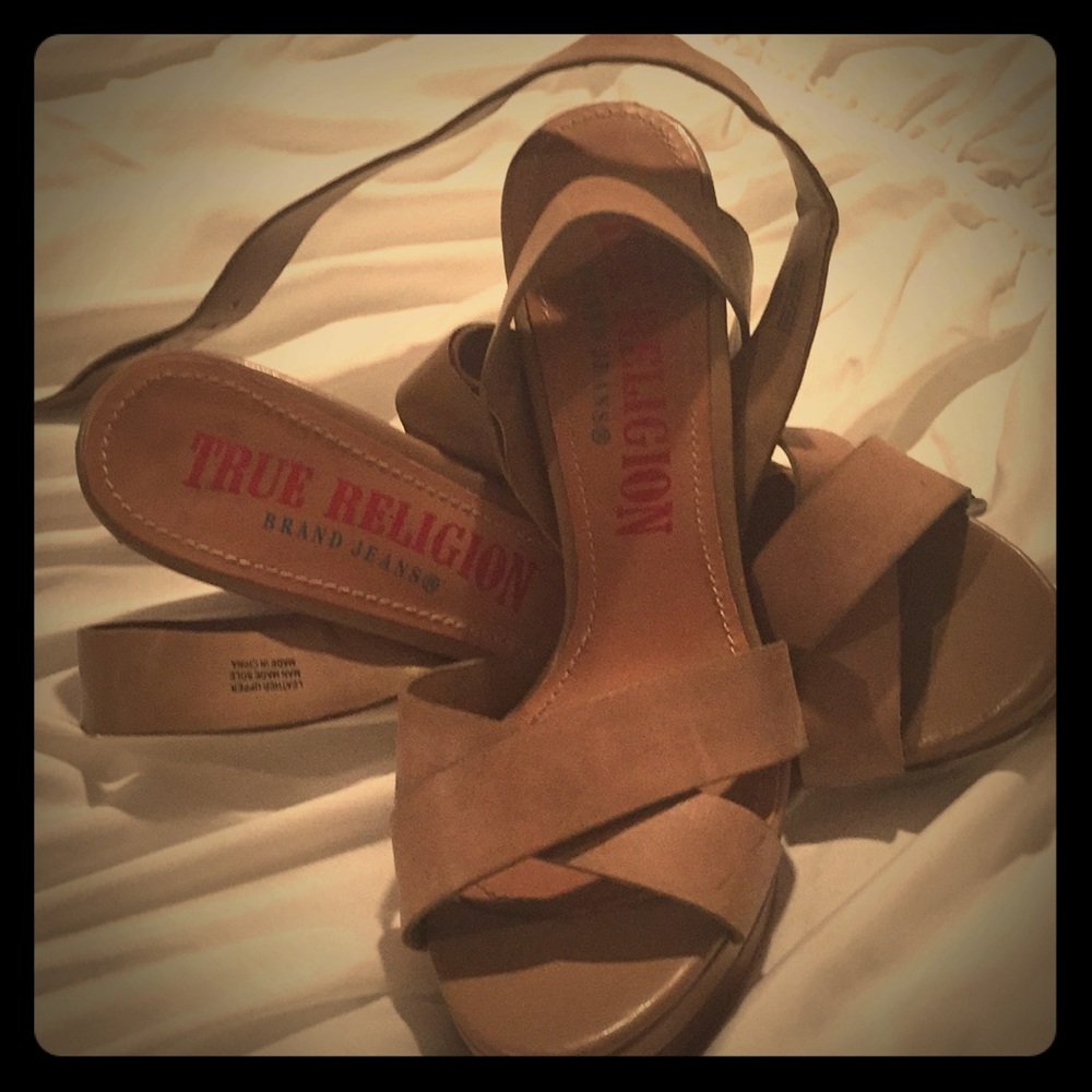 Nude strappy sandals